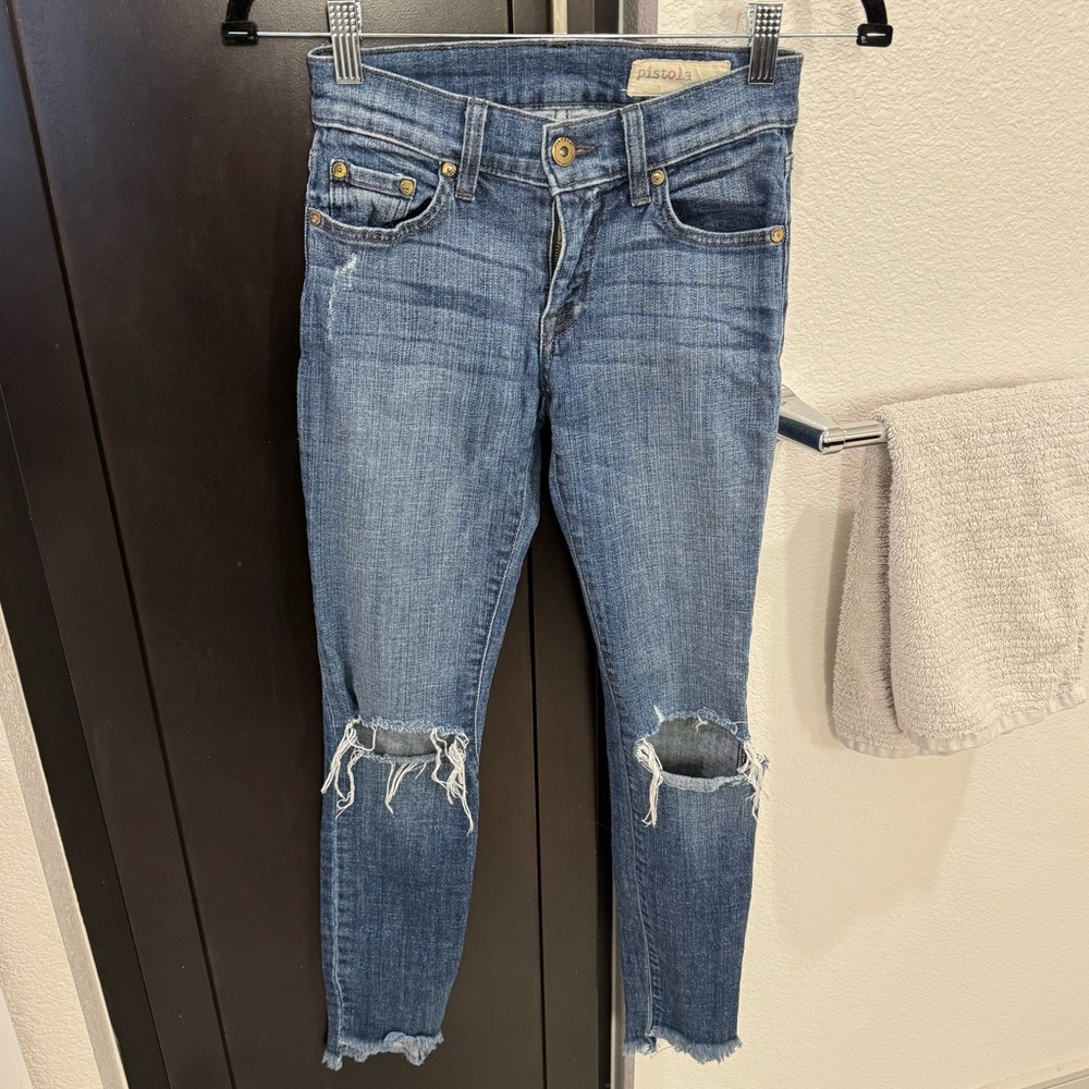 Pistola Skinny Distressed Denim Jeans